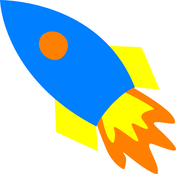 600x593 Blue Rocket Ship Clip Art