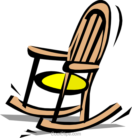 460x480 Rocking Chair Royalty Free Vector Clip Art Illustration Hous0444