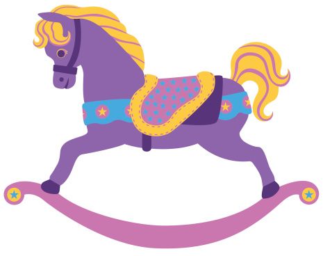 465x368 Carousel Style Rocking Horse With Saddle. Rocking Horses, Clip