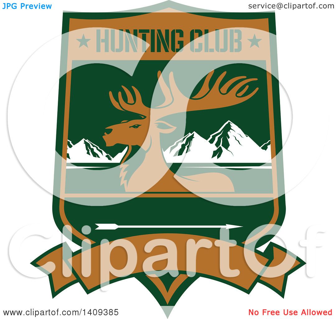 1080x1024 Clipart Of A Rocky Mountain Elk Hunting Design