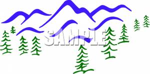 300x149 Mountain Clipart Mountain Tree