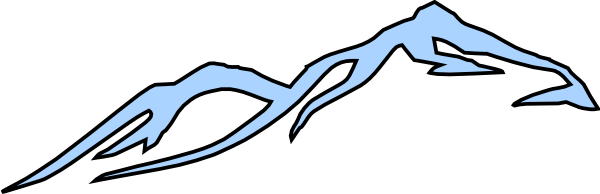 600x194 Ski Mountain Cliparts