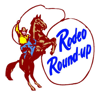 350x335 Rodeo Roundup Clipart