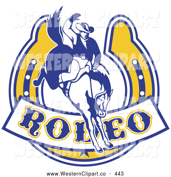 600x620 Vector Western Clip Art Of A Retro Rodeo Cowboy Icon By Patrimonio
