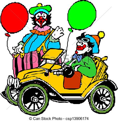 450x464 Clipart Clown Car