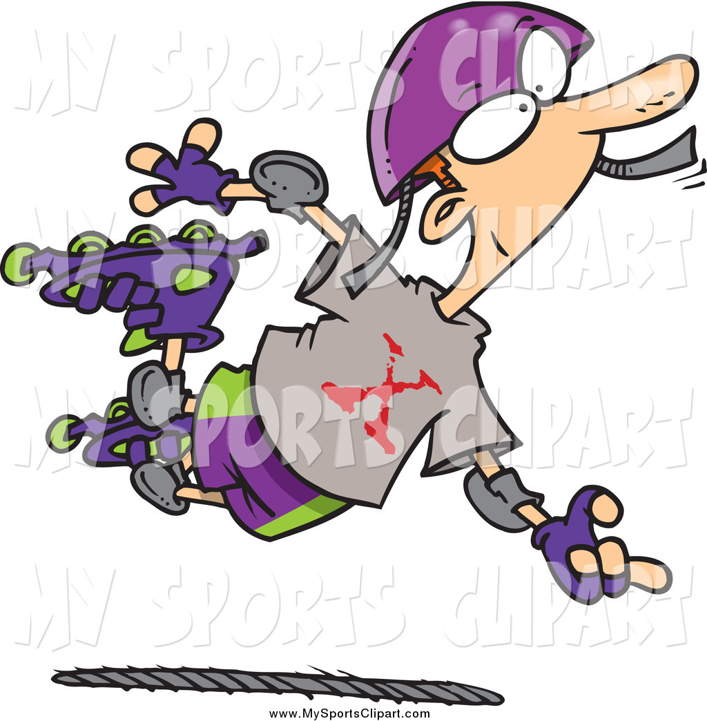 1024x1044 Sports Clip Art Of A Extreme Roller Blader White Boy By Toonaday