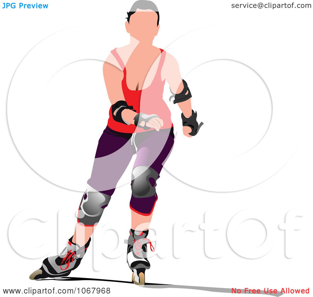 1080x1024 Clipart Roller Derby Woman