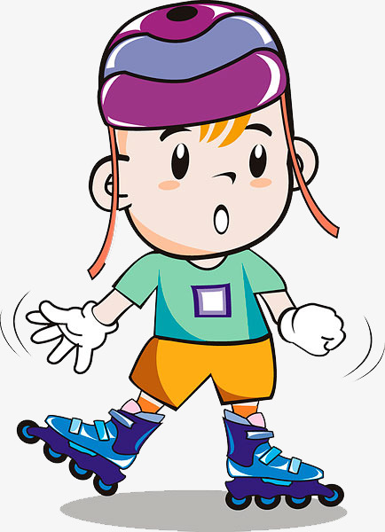 434x600 Roller Skate, Roller Skating, Character, Vector Diagram Png Image
