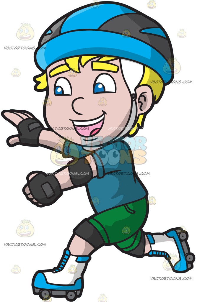 667x1024 Roller Skating Clipart