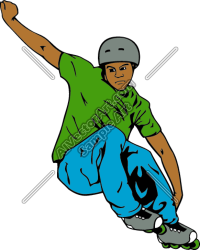 400x500 Rollerblade Clipart And Vectorart Sports