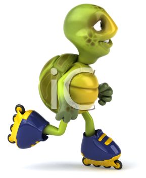 289x350 3d Turtle Rollerblading
