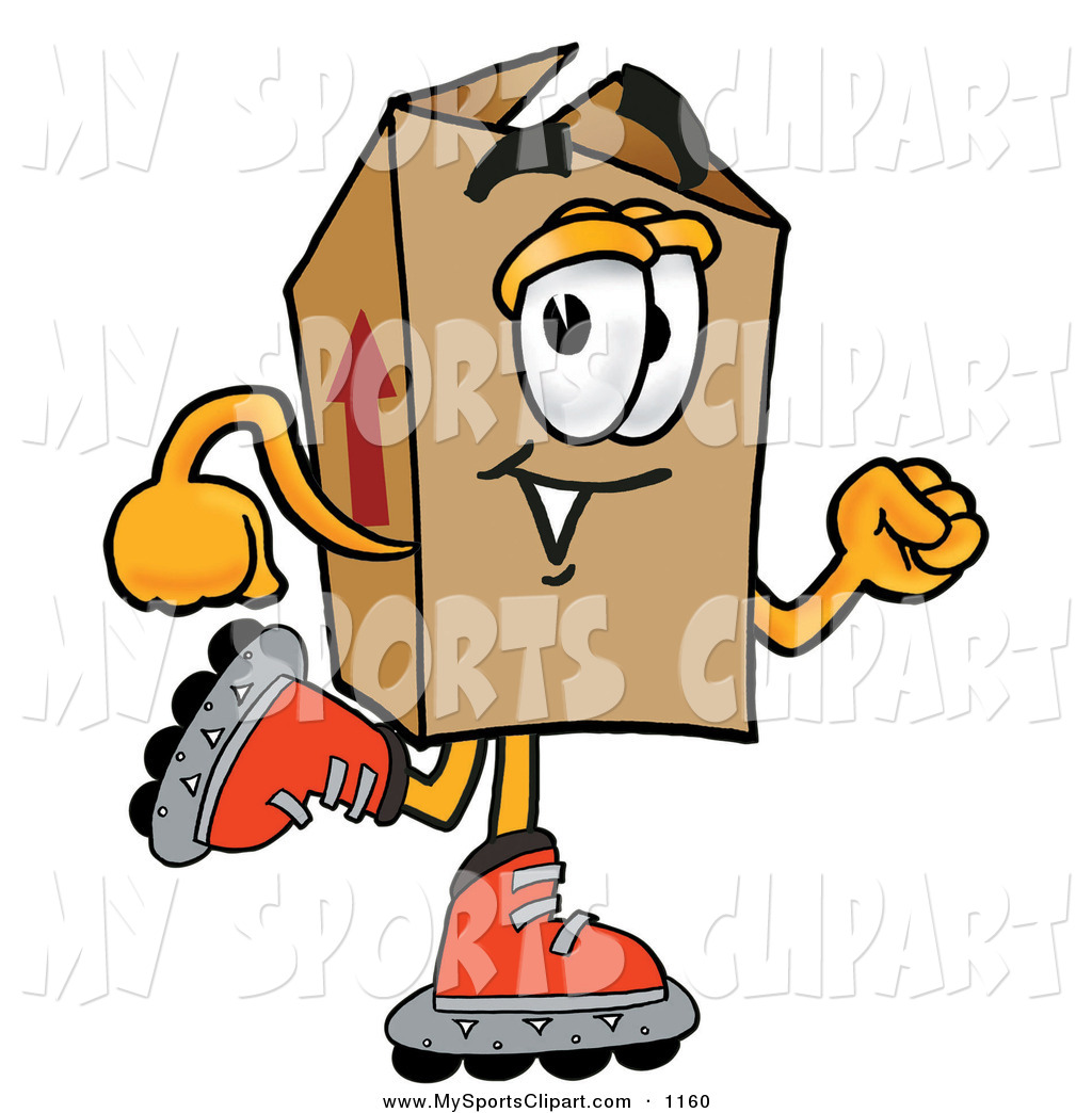1024x1044 Sports Clip Art Of A Smiling Cardboard Box Mascot Cartoon