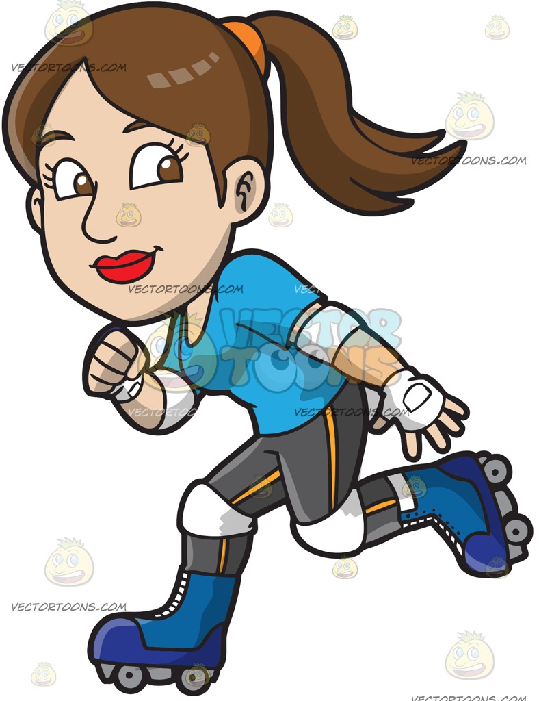 788x1024 Roller Blade Clipart