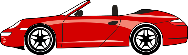 600x176 Red Car Party Clip Art