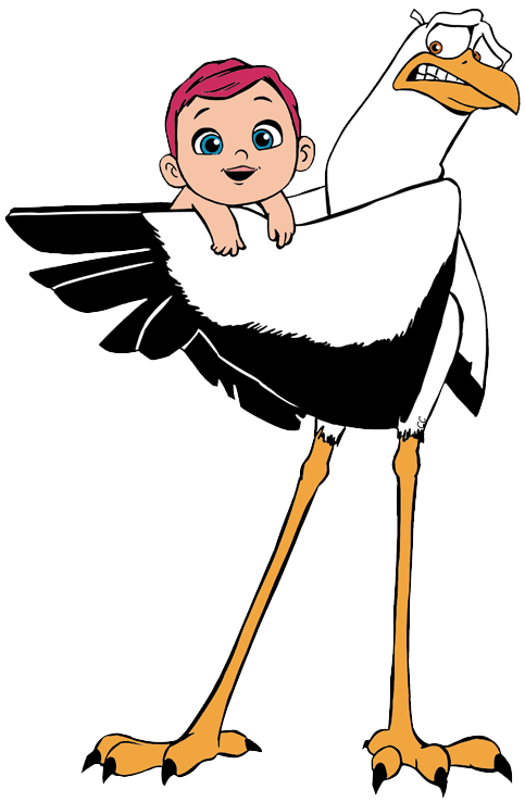 483x738 Stork And Baby Clipart Collection