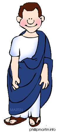 195x450 Roman Man Clip Art People For Animated Microsoft Power Points