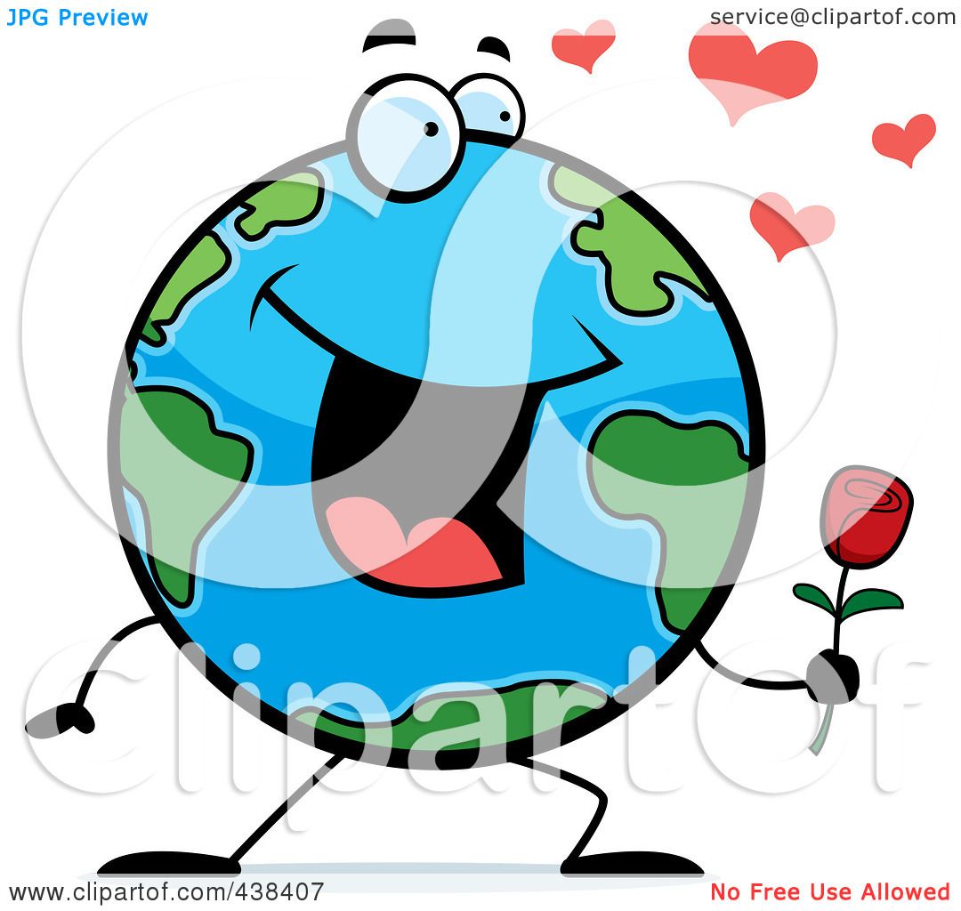 1080x1024 Royalty Free (Rf) Clipart Illustration Of A Romantic Globe Holding