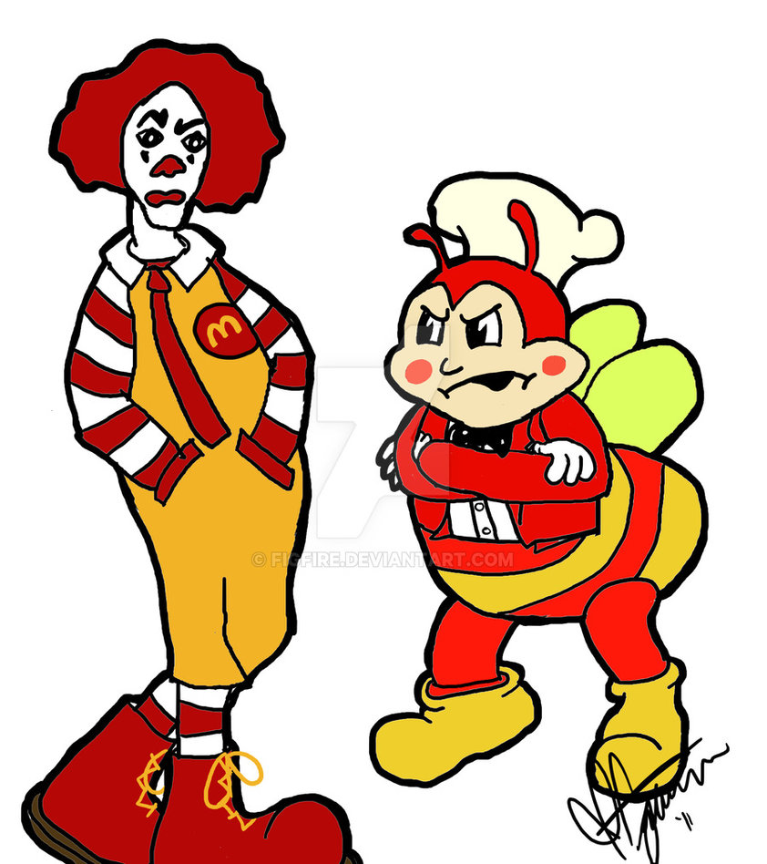 842x948 Ronald Mcdonald And The Jollibee By Figfire