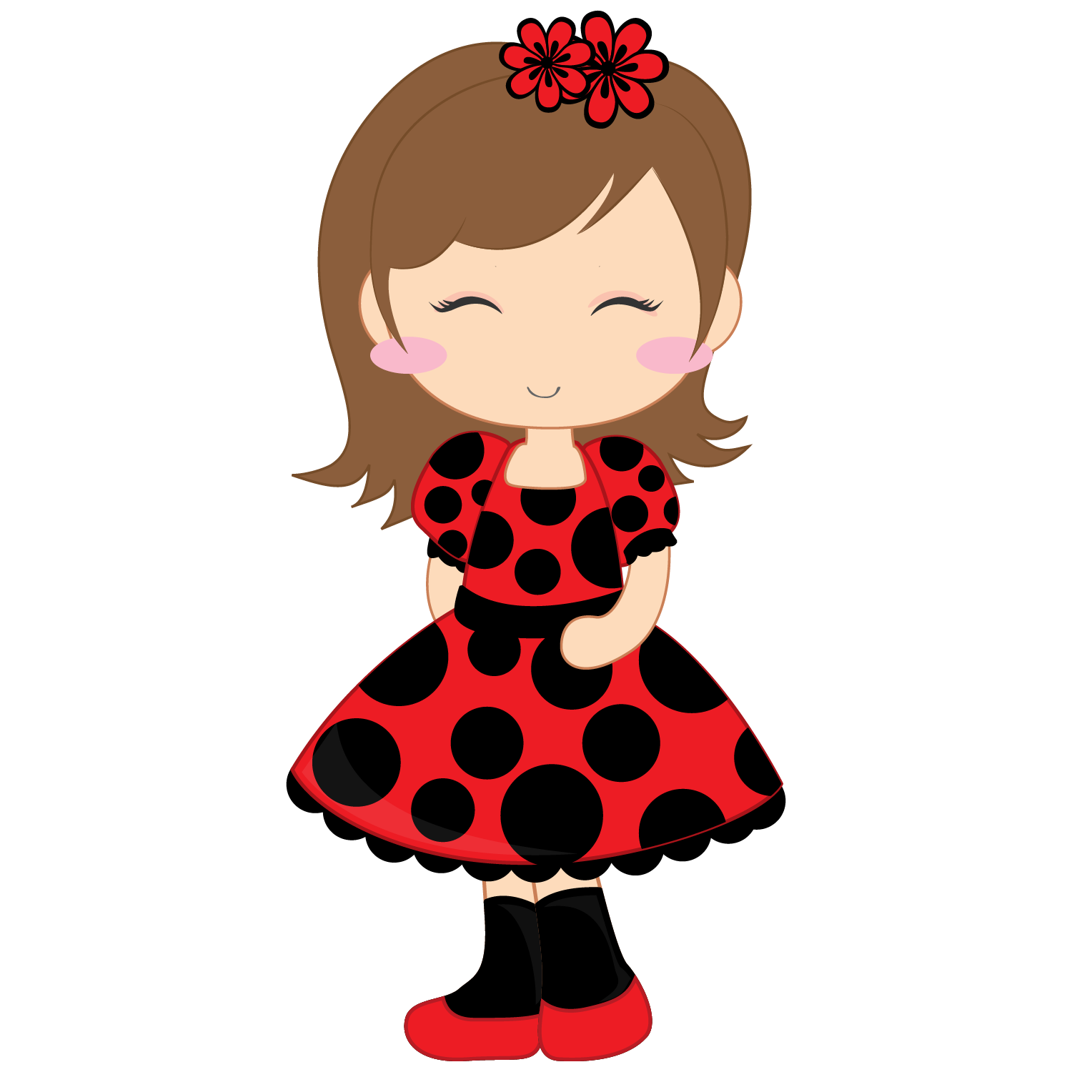 1500x1500 Girl And Ladybugs Clip Art. Oh My Fiesta For Ladies!