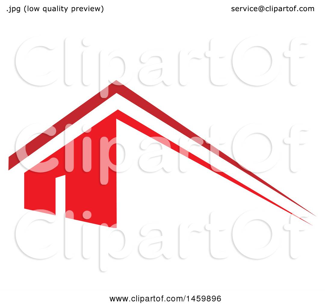 1080x1024 Clipart Of A Red House And Roof Top