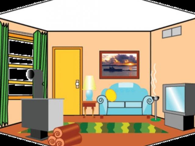 640x480 Living Room Clipart