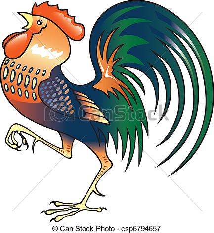 433x470 Free Rooster Morning Clipart