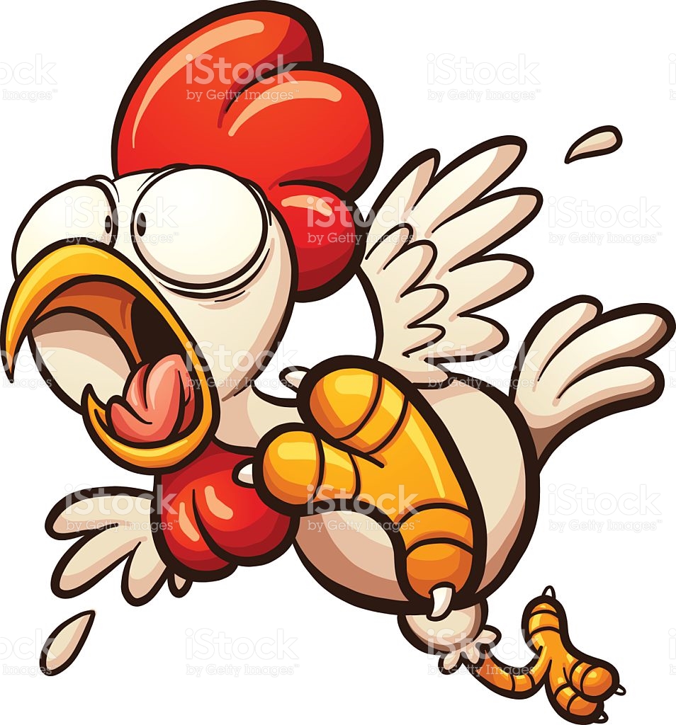 954x1024 Rooster Clipart Scared