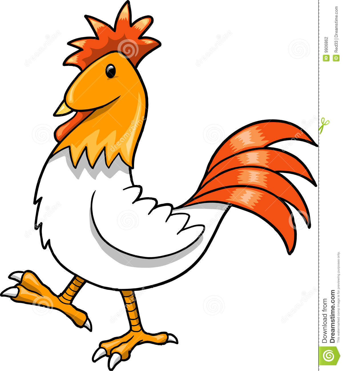1206x1300 Cute Rooster Clipart