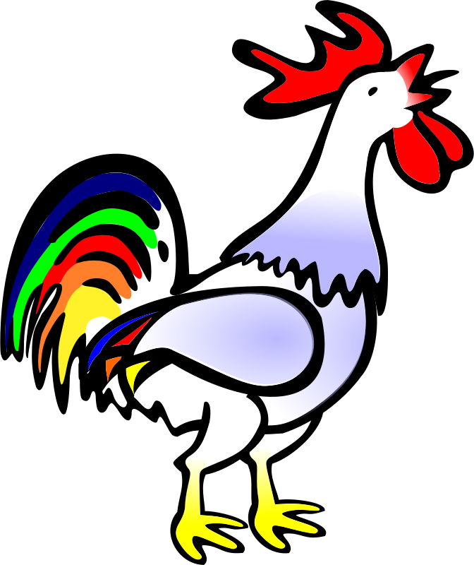 672x800 Free Clipart Rooster Gmad