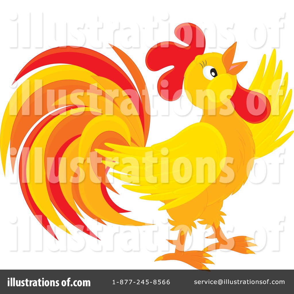 1024x1024 Outline Of Rooster Cartoon Style Royalty Free Vector Clip Art