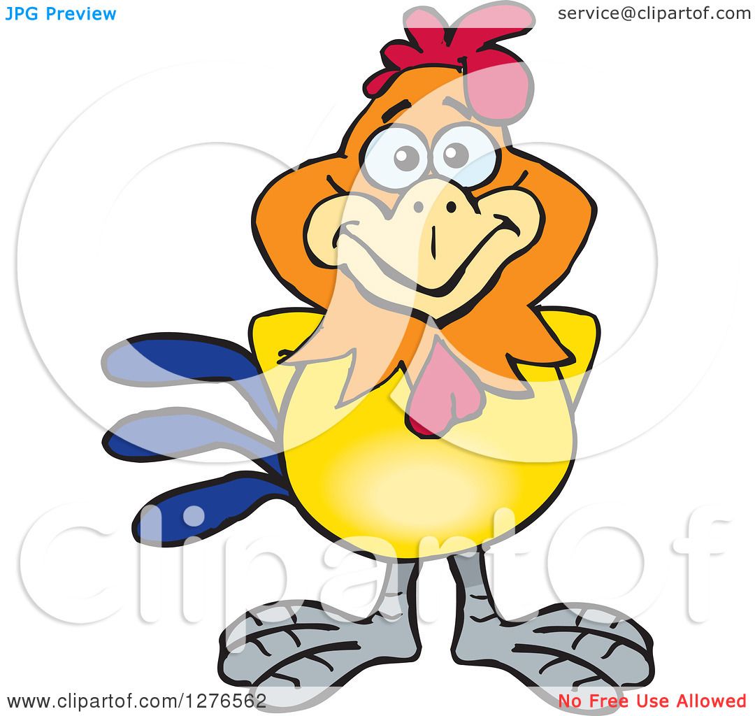 1080x1024 Clipart Of A Happy Rooster