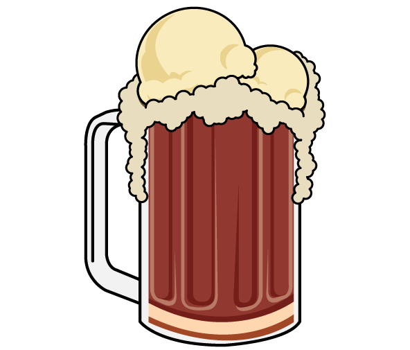 592x505 Root Beer Cartoon Bottle Vector Clip Clipart