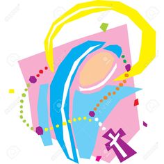 236x236 Catholic Rosary Coloring Pages Clipart