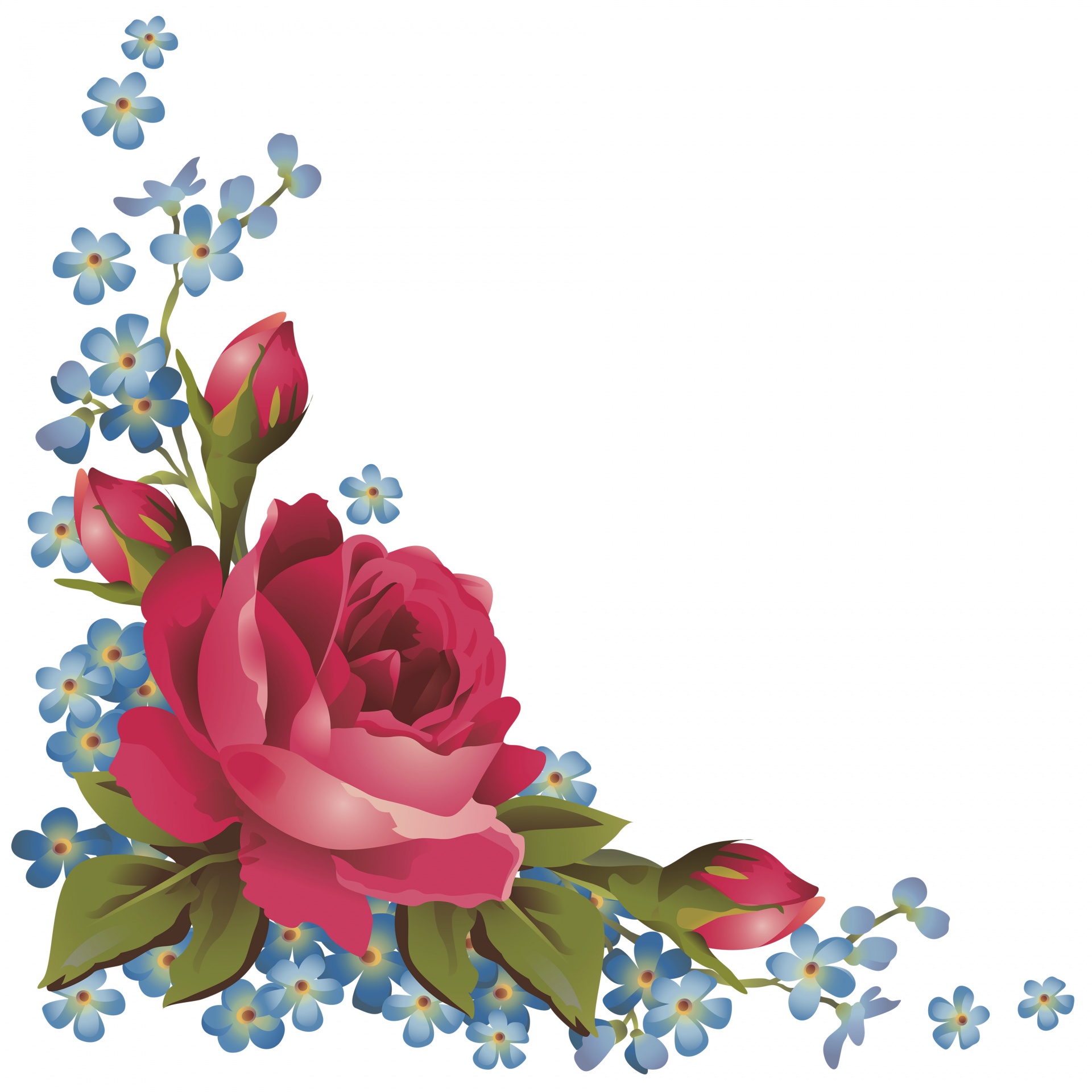 1920x1920 Ingenious Inspiration Clipart Rose Bouquet Of Roses Frame Kid Art