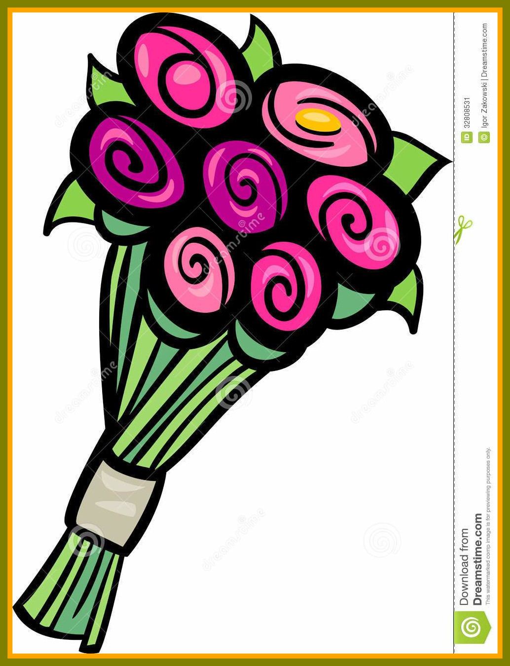 Rose Bouquet Clipart At Getdrawings 