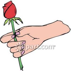 300x300 A Hand Holding A Rose Bud