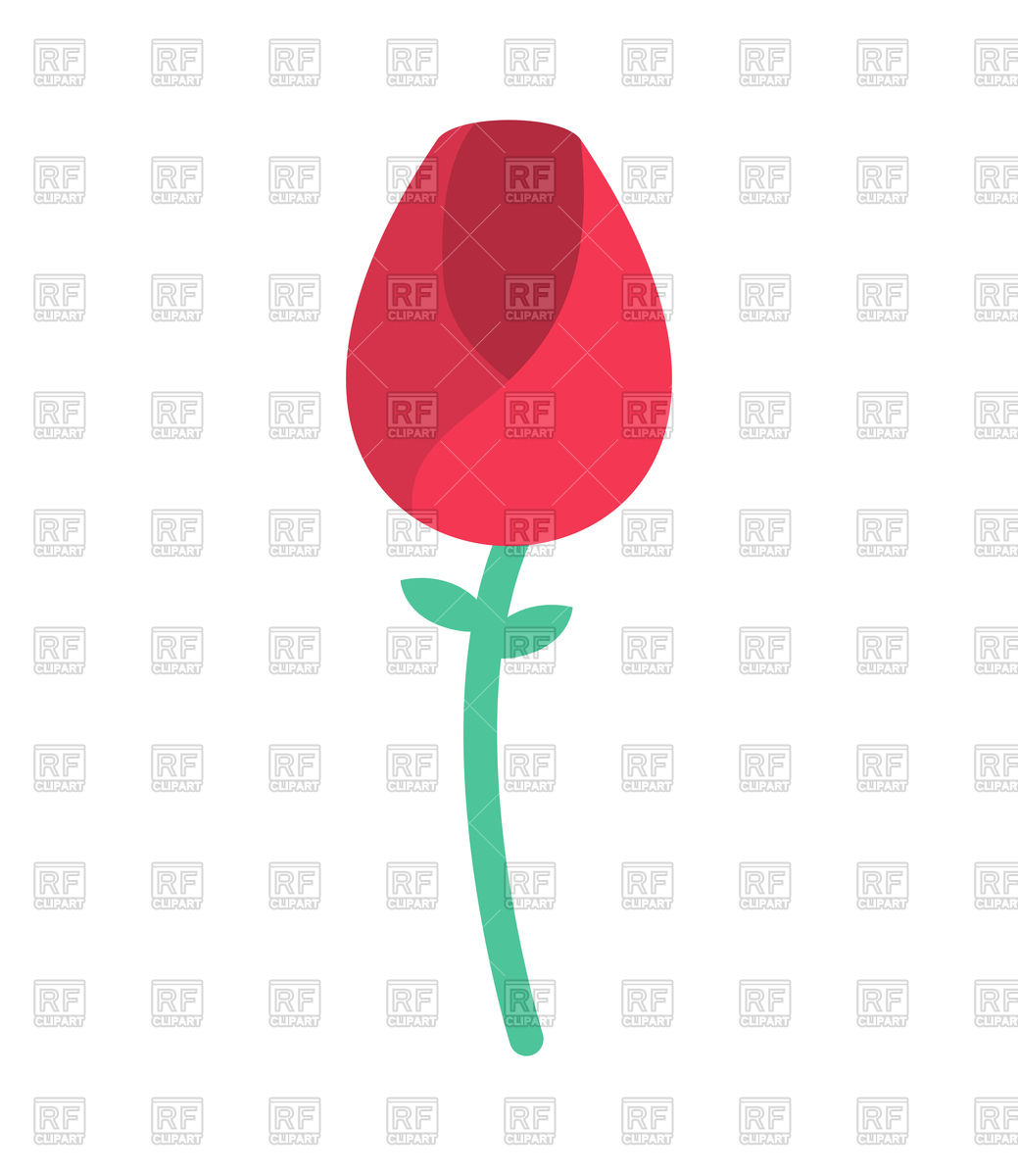 1039x1200 Red Rose Royalty Free Vector Clip Art Image