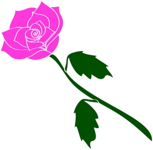 300x294 Clipart Of Long Stemmed Roses