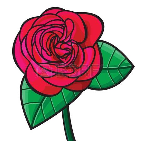 450x450 Wild Red Rose Clipart