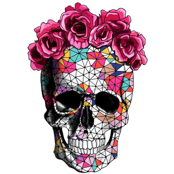 600x600 Collection Of Flower Crown Sugar Skull Drawing High Quality