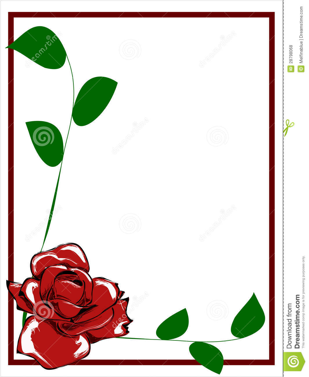 1065x1300 Red Flower Border Clip Art Clipart Panda