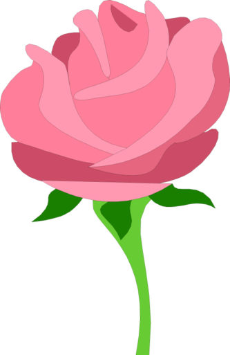 333x513 Pink Rose Clipart Animated