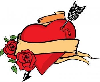 350x290 Heart Tattoo Clipart Free Download Clip Art