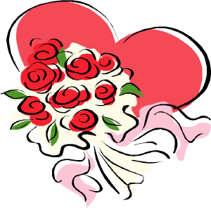 300x295 Valentine Flowers Clip Art Quotes Amp Wishes For Valentine's Week