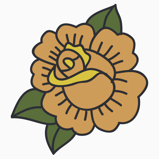 550x550 Rose Tattoo Clipart Punk