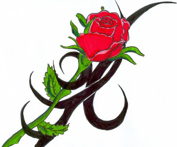 600x497 Meaningful Rose Tattoo Designs Art And Design