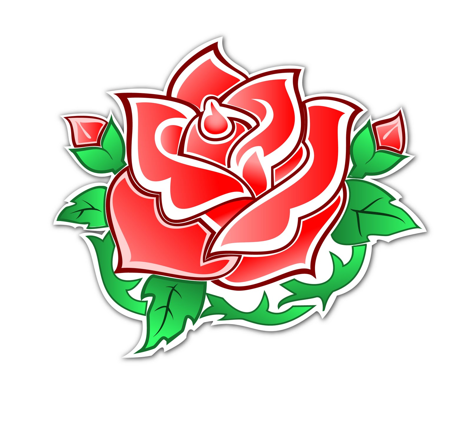 1600x1437 Rose Tattoo Clipart