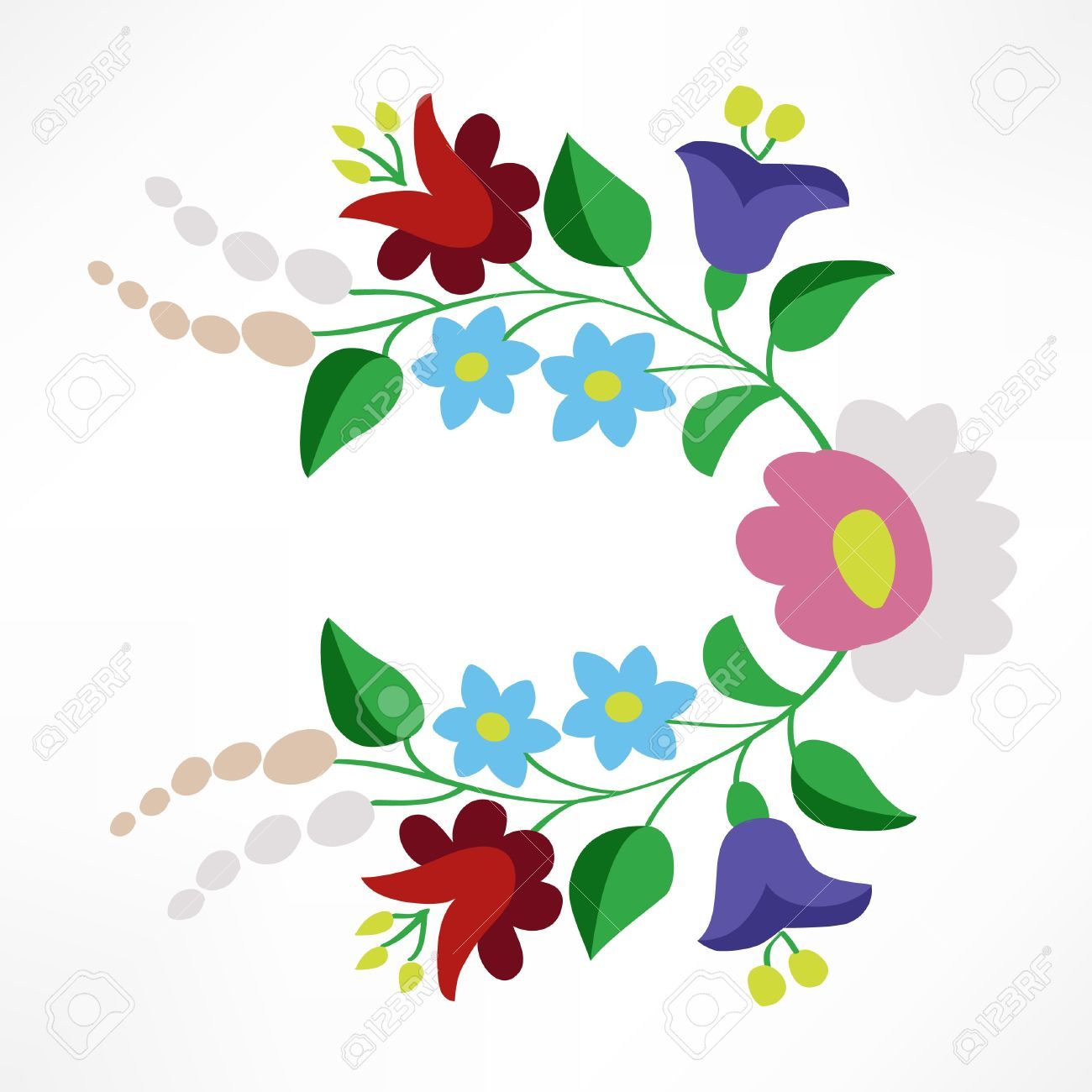 1300x1300 Poco Colorido De Bordado Ilustraciones