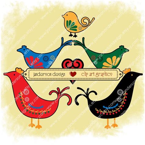 474x472 Scandinavian Folk Art Clip Art