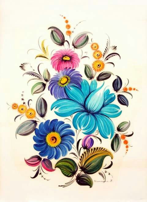 480x661 323 Best Folk Art Images On Brush Strokes, Decorative